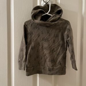 Childhoods Clothing Trademark Raglan Hoodie Trees on Olive Green 18-24 Months